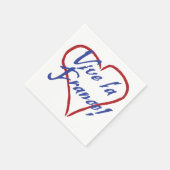 Vive la France Papier Cocktail Servetten (Hoek)