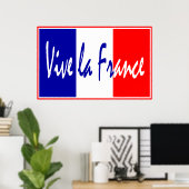 Vive La France Poster, Frans restaurant, sport Poster (Thuiskantoor)