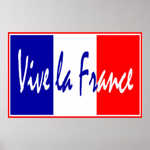 Vive La France Poster, Frans restaurant, sport Poster