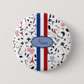 Vive la France Ronde Button 5,7 Cm (Voorkant)