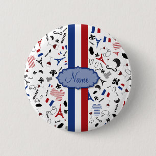 Vive la France Ronde Button 5,7 Cm