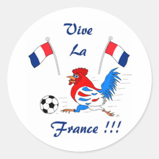 Vive La France Ronde Sticker