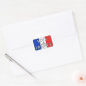 Vive La France Ronde Sticker (Envelop)