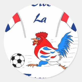 Vive La France Ronde Sticker