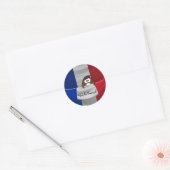 Vive la France! Ronde Sticker (Envelop)