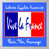 Vive La France - Voor Bistro, Wine Bar, Keuken! Poster (Voorkant)