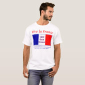 Vive la France - Voor de oversteek van de Franse r T-shirt (Voorkant volledig)