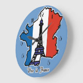 Vive La France wandklok (Hoek)