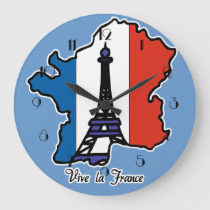Vive La France wandklok