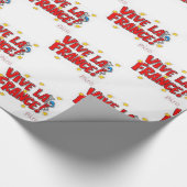 Vive la France Wrapping Paper Cadeaupapier (Hoek)