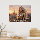 VIVE LA FRANKRIJK - PARIS POSTER (Keuken)