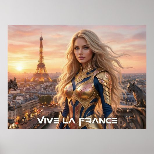 VIVE LA FRANKRIJK - PARIS POSTER (Voorkant)