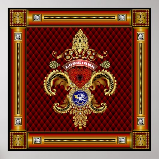 Vive la Louisiane louisiana Poster (Voorkant)