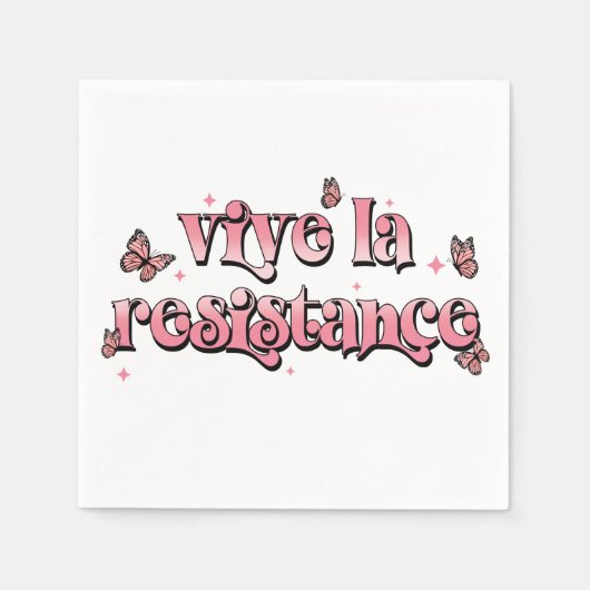 Vive la Resistance Napkins Servet (Voorkant)