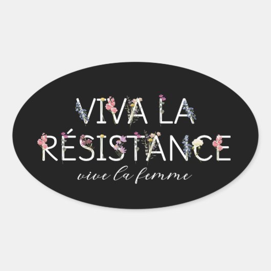 Vive La Resistance Sticker - Vive La Femme (Voorkant)