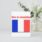 Vive la révolution briefkaart (Staand voorkant)