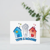 Vive L'acadie "Maison" Briefkaart (Staand voorkant)