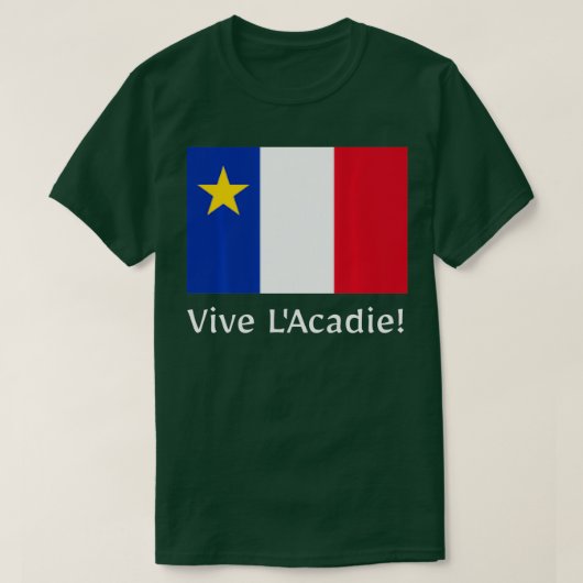 Vive L'Acadie T-shirt (Design voorkant)