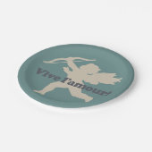 Vive L'amour Cupid-borden Papieren Bordje (Gekanteld)