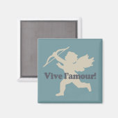 Vive L'amour Cupid magneten (Voorkant / Achterkant)