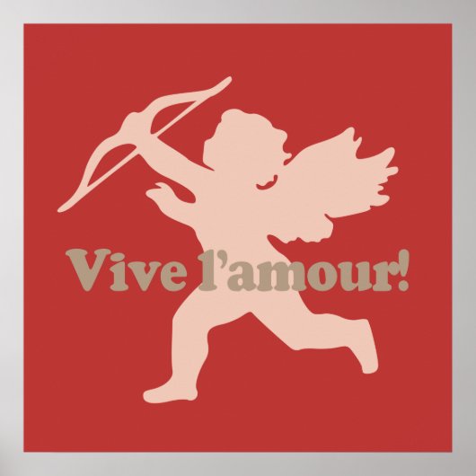 Vive L'amour Cupid poster (Voorkant)