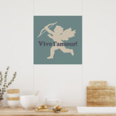 Vive L'amour Cupid poster (Keuken)