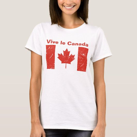 Vive le Canada T-shirt (Voorkant)