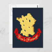Vive le Fromage Briefkaart (Voorkant / Achterkant)