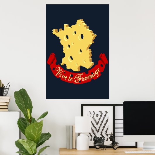 Vive le Fromage Poster (Thuiskantoor)
