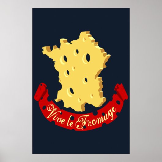 Vive le Fromage Poster (Voorkant)