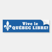 Vive le Québec libre! Bumpersticker (Voorkant)