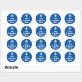Vive le Québec libre! Ronde Sticker (Vel)