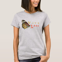 Vive Libre Mariposa Camiseta