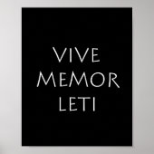 Vive memor leti poster (Voorkant)