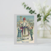 "Vive St. Nicolas"  Frans Briefkaart (Staand voorkant)