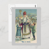 "Vive St. Nicolas"  Frans Briefkaart (Voorkant / Achterkant)