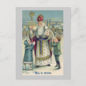 "Vive St. Nicolas"  Frans Briefkaart (Voorkant)