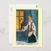 "Vive St. Nicolas" Frans Briefkaart (Voorkant / Achterkant)