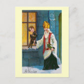 "Vive St. Nicolas" Frans Briefkaart (Voorkant)