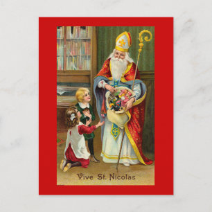 "Vive St. Nicolas" French Vintage Briefkaart