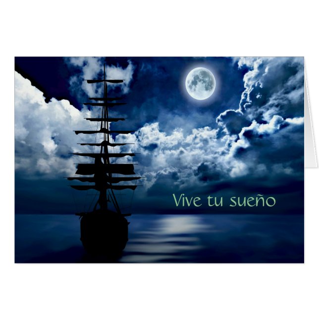 Vive tu sueño Grusskarte (Voorkant Horizontaal)