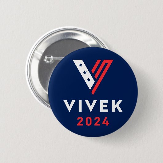 Vivek 2024 Ramaswamy president Ronde Button 5,7 Cm (Voorkant /achterkant)