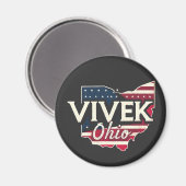 Vivek Ohio 2026 Gouverneur Republikeins Amerikaans Magneet (Voorkant / Achterkant)