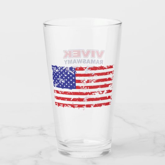 Vivek Ramaswamy for President 2024 Glas (Achterkant)