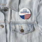 Vivek Ramaswamy for President 2024 Ronde Button 5,7 Cm (In situ)
