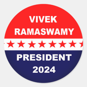 Vivek Ramaswamy President 2024 Ronde Sticker