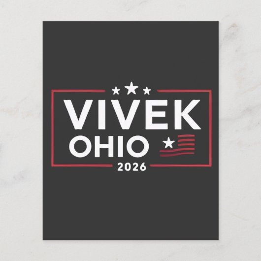 Vivek Ramaswamy verkozen tot gouverneur van Ohio 2 Flyer (Voorkant)