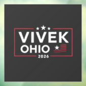 Vivek Ramaswamy verkozen tot gouverneur van Ohio 2 Raamsticker (Vel 3)