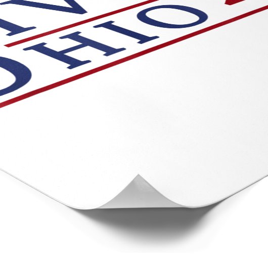 Vivek Ramaswamy voor gouverneur van Ohio 2026 Vive Poster (Hoek)