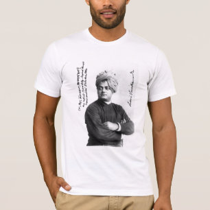 Vivekananda-beroemde foto 1893 op shirt